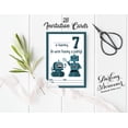 thumbnail image 3 of Darling Souvenir White Birthday Invitation Card Printable Fill or Write In Blank Invites Party Supplies Pack Of 28 5 x 7 Inches, 3 of 5