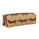 thumbnail image 1 of Easygdp Dachshund Dog Puppy para Estuche de Lápices de Cuero, Estuche de Papelería de Cuero, Estuche de Gran Capacidad con Cremallera, 1 of 7