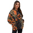 thumbnail image 3 of Yuyamidu Women's Novelty Sweatshirts Hoodie Womens Oversized Long Sleeve Shirts Tees Casual Workout Tops Camo Hunting Orange Crewneck Loose Pullover with Pockets Outfits Running Yoga Golf Clothing, 3 of 7