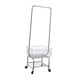 thumbnail image 1 of Ropa de ropa enrollable Rack de ropa de metal Ropa de ropa pesada Ajustable para exhibición Almacenamiento de almacenamiento de dormitorio Armario Sin dobladillo, 1 of 7