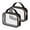 Black, variant on TSA Approved Toiletry Bag, 2 Pack Clear Makeup Bags with Handles, Quart Size PVC Clear Cosmetic Bags for Women and Men, Carry on Airport Airline Compliant Bag, Brown