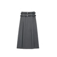 thumbnail image 6 of Women's Grey Long Skirt Y2k Vintage Japanese Harajuku High Waist Pleated Skirt Goth Black A-Line Mini Skirt Summer Clothes-Dark Grey-S, 6 of 6