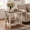 Rustic White and Honey Brown, variant on LEDREM 2-Tier Farmhouse End Table, Small Side Table with Bottom Shelf, Nightstand for Living Room, Bedroom, 23.6 x 21.6 x 11.8 Inches, Honey Brown