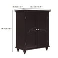 thumbnail image 4 of Teamson Home Versailles Freestanding Two-Door Floor Accent Cabinet, Dark Espresso, 4 of 8