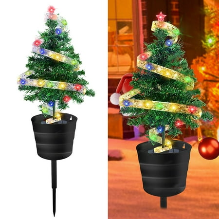 

XZZjjl Home Decor Star Light Flush Mount Solar Christmas Tree Lights Plug in Lights Small Illuminated Christmas Decorative Lights for Home Use