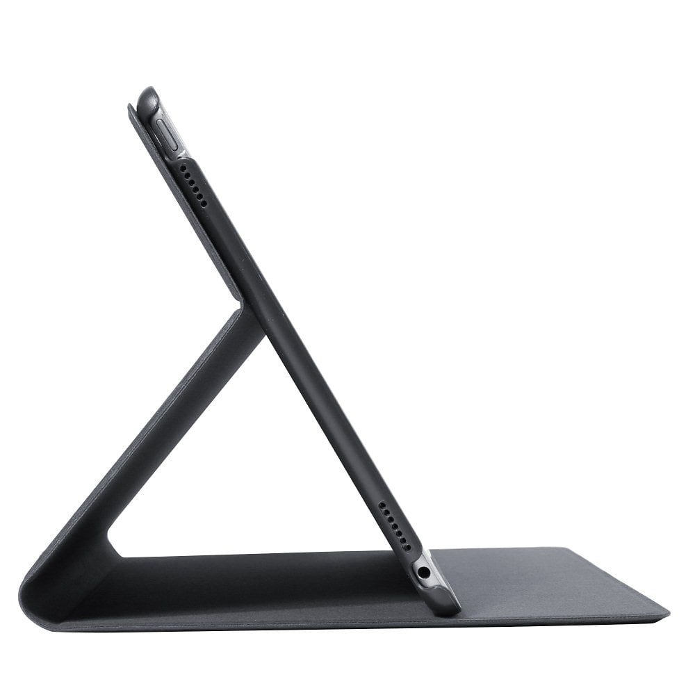Professional Grain Pattern Portfolio Case (Black) for iPad Pro 9.7-inch - Sleep/Wake Mode, Premium Vegan Leather, Built-in Kick Stand, Full Coverage w/ Slim Design