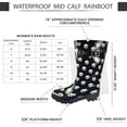 thumbnail image 6 of Norty Women's Hurricane Rain Boots – Waterproof Mid-Calf Length 11 inch Rubber Winter Spring and Garden Boots - runs a 1/2 size large, 6 of 6