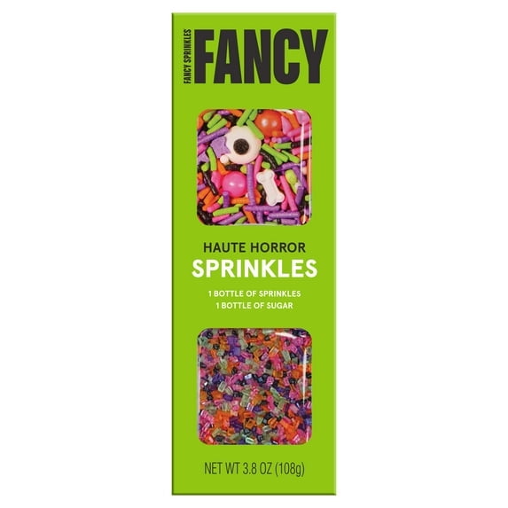 Fancy Sprinkles Haute Horror Dessert Sprinkle Sugar Set, 3.8 oz, 2 Pack pack of 1