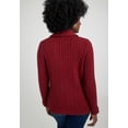 thumbnail image 2 of Jessica London Women's Plus Size Cable Blazer Sweater, 2 of 6