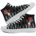 thumbnail image 5 of Coolcustomize Fashion Skull High-Top Canvas Shoes for Men Women -Unique Vibrant High Top Sneakers Comfortable Casual Shoes, 5 of 7