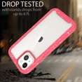 thumbnail image 6 of CoverON For Apple iPhone 13 Mini Case, Military Grade Full Body Rugged Slim Fit Clear Phone Cover, Pink (White Splash), 6 of 9