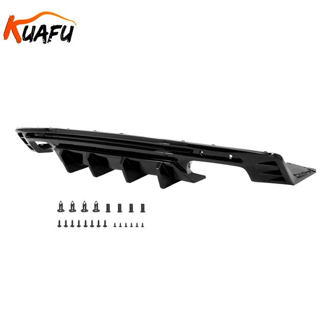 Fits 2016-2024 for Chevy CAMARO SS LT1 LS Rear Bumper Lip Diffuser Glossy Black