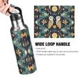thumbnail image 4 of Yayeee 33oz Insulated Water Bottle Double Wall Stainless Steel with Flip Straw Lid, Brown Mystical Owls, 4 of 7