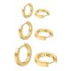 thumbnail image 1 of Pendientes de aro micuco chapados en oro de 14 quilates para mujeres y hombres, 8 mm, 10 mm, 12 mm, 1 of 8