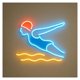 thumbnail image 1 of Letrero Luminoso De Neón Para Natación, Brillo Ajustable, Ideal Para Escuelas De Natación, Clubes, Gimnasios, Spas Y Complejos Deportivos 40cm, 1 of 3