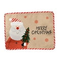 thumbnail image 2 of D-GROEE Winter Christmas Placemats Table Mat Cartoon Xmas Santa Claus Snowman Embroidery Place Mat 46cm x 35cm Dining Home Kitchen Table Decoration, 2 of 8