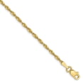 thumbnail image 1 of 10K 1.8mm Diamond-Cut Lightweight Rope Chain 7 Inches, 1 of 4
