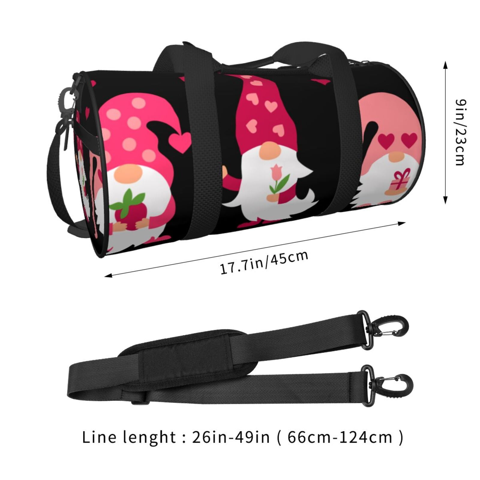 Vsdgher Love You Mom 45L Foldable Duffel Bag, Sports Gym Bag,Overnight Bag, Portable Weekender Bag for Airplanes