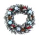 thumbnail image 2 of Corona navideña artificial | Guirnalda artificial con bayas rojas y pino | Decoración navideña para colgar en la puerta, 2 of 6