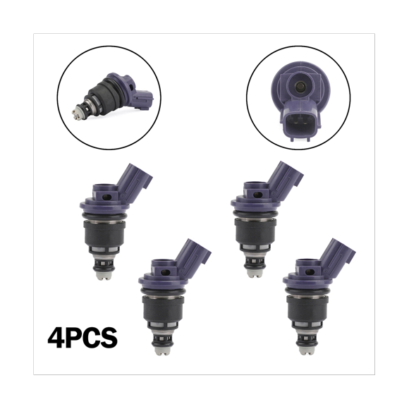 4X 375Cc Fuel Injector 16600-67U01 Fits for 240SX KA24DE S13 SR20DET
