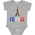 thumbnail image 3 of Inktastic France Eiffel Tower Flag in Text Boys or Girls Baby Bodysuit, 3 of 5