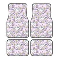 thumbnail image 1 of Honeii Purple Rabbit Print Car Foot Mat Four-Piece Set - Front & Rear Universal Car Floor Mats for SUVs, Trucks, Sedans, 1 of 7