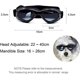 thumbnail image 2 of ZHAOCHENG Gafas para perros, gafas de sol para mascotas, gafas plegables para perros, gafas de sol con protección UV (negro), 2 of 5
