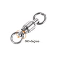 thumbnail image 4 of Unique Bargains 41LBS Roulement à Billes en Acier Inoxydable Pivotant pour Pêche en Eau Salée et Douce, Argent 25 Pack, 4 of 4