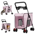 thumbnail image 3 of Wussanun 2-in-1 Pet Carrier Backpack & Trolley Case for Cats and Dogs, with Clear Ventilation Holes & Silent Wheels for Airplane Car Travel, 3 of 8
