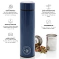 thumbnail image 2 of Vaso de viaje Teabloom Cosmopolitan, termo aislante de 480 ml, 2 of 6