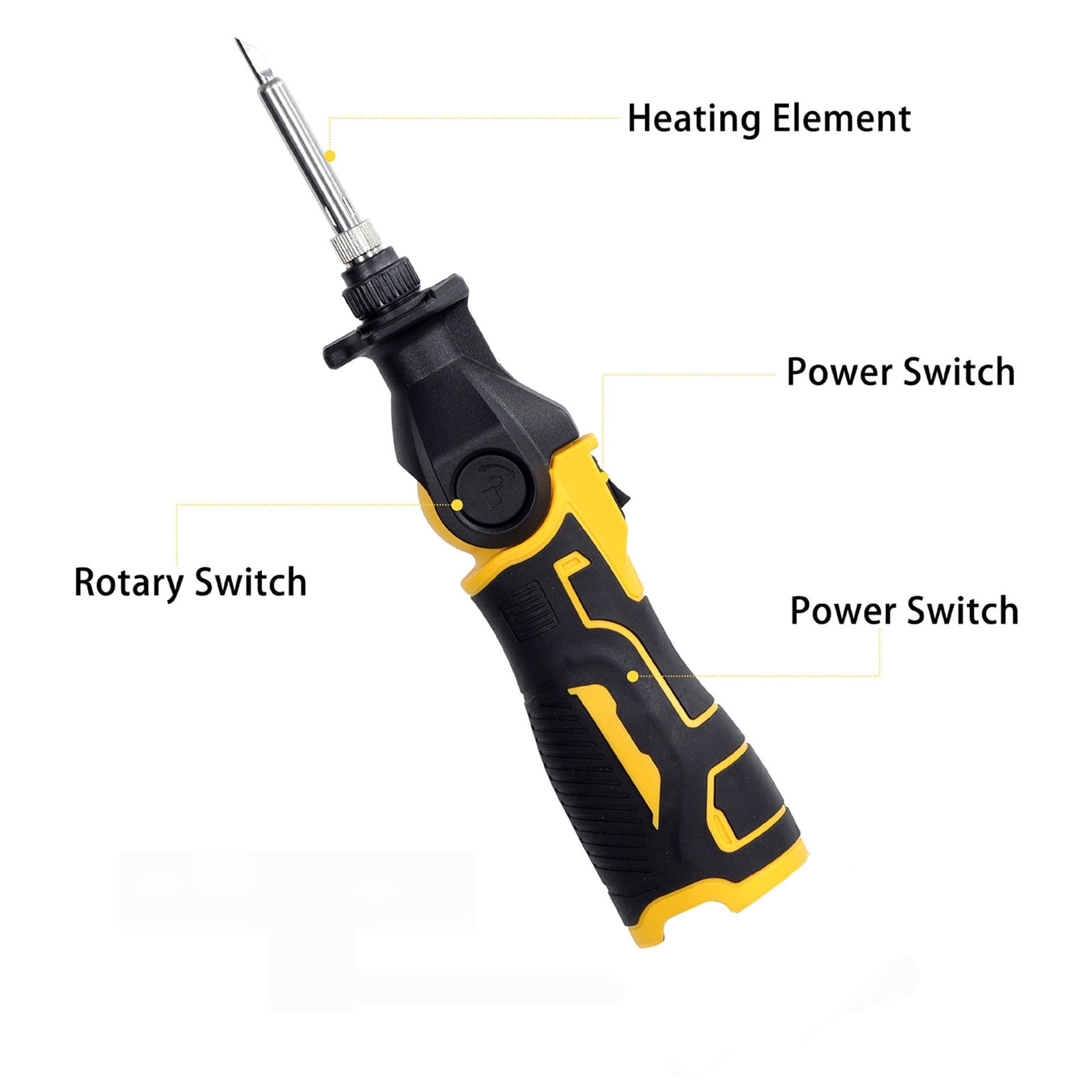 30W 0-400 ℃ Temperature Soldering Iron Solder Iron Stand for Soldering and Repair Rechargeable Cordless