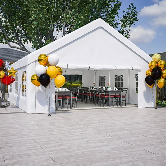 20x20 FT Party Tent Canopy with Removable Walls for Weddings, Camping and Outdoor Events