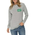 thumbnail image 3 of Big Size K-drama 001 Graphic Long Sleeve Crewneck Tee - Heather Grey 3XL, 3 of 4