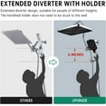 thumbnail image 2 of 13-Inch Shower Heads with Multi-Function Handheld Sprayer Combo Equipped with 3-Way Metal Extended Diverter with Holder and Metal, 2 of 6