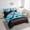 Light Sky Blue, variant on 7 Piece Ice Hockey Bed in a Bag Twin Size Sports Bedding Sets Teen Ice Hockey Field Print Comforter Set with Sheets Winter Sports Themed Bed Set Geometry Stripes Sheets