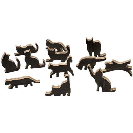Wooden Stacking Game Cat Balance Balance Blocks Wooden Stacking Blocks ...