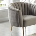 thumbnail image 2 of Furniture of America Darque Fabric Upholstered Accent Chair in Gray, 2 of 4