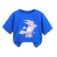 thumbnail image 3 of Avtoify Girls Long Sleeve Shirts Casual, Toddler Girls Fall Clothes, Summer Fashion Boy Printed Short Sleeve T-Shirt Children, 3 of 4