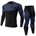 thumbnail image 1 of Sonducket Conjunto de ropa interior térmica para hombre, pantalones básicos de secado rápido, ropa deportiva, ropa de compresión, esquí, Fitness, conjuntos de ropa Azul SG Sonducket AP013632-02, 1 of 6