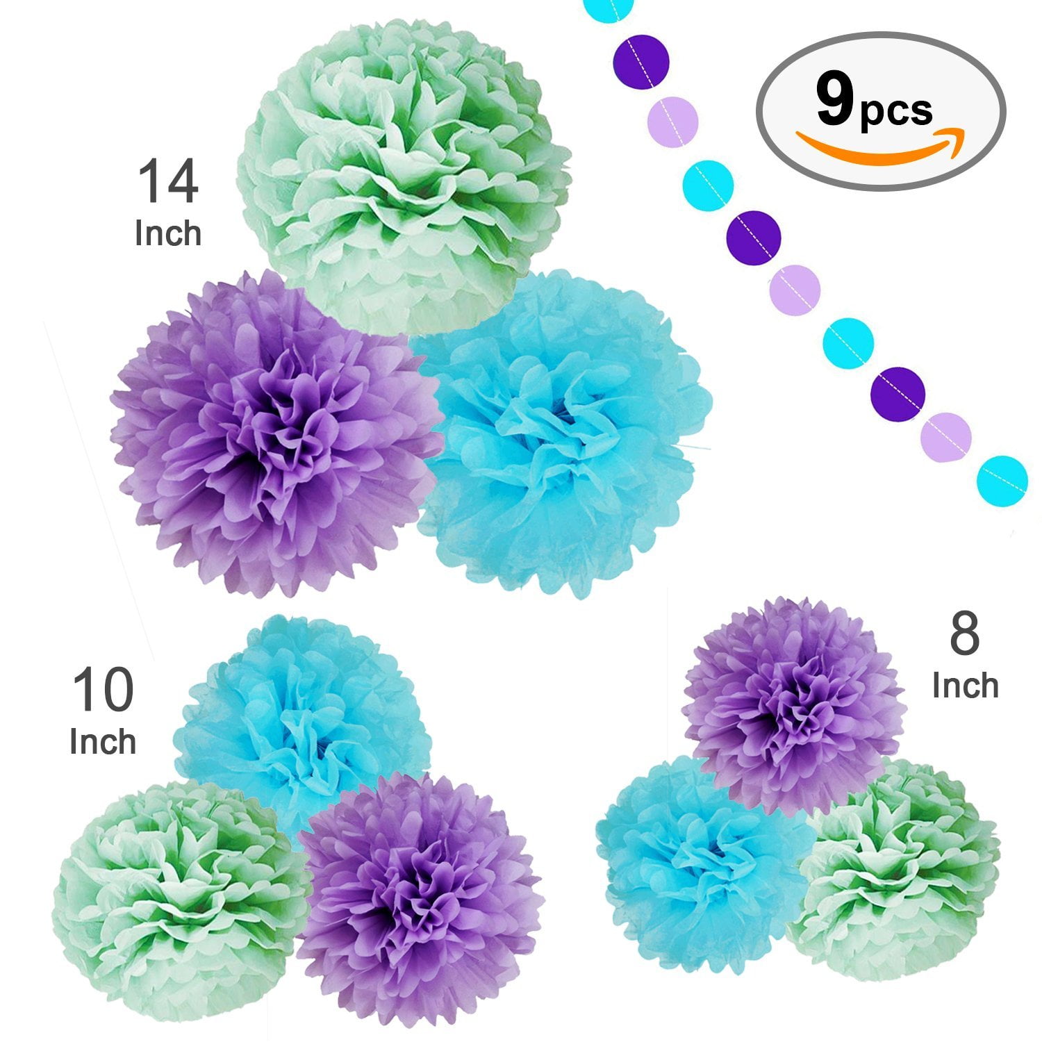 SEA THEME BRIDAL SHOWER PARTY DECORATION Paper Lanterns Tissue