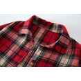 thumbnail image 4 of WOYY Little Girls Long Sleeve Plaid Shirt Spring Fall Long Button Up Shirt, Sizes 5-6, 4 of 7