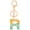 R, variant on Personalized Resin Letter Keychain Translucent Color Pendant for Women Girls Gifts