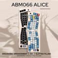 thumbnail image 3 of Teclado ABM066 BT/2 4 Ghz inalámbrico/tipo-C con cable para Win/Mac (blanco), 3 of 9
