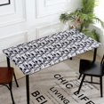thumbnail image 3 of Mantel rectangular de poliéster con borde elástico, resistente a la decoloración, ideal para fiestas, picnics y otras ocasiones especiales. F, 3 of 8