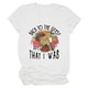 thumbnail image 2 of Camiseta blanca transpirable con letras estampadas, corte holgado para mayor comodidad Camiseta de cuello redondo de manga corta de verano para mujer, 2 of 6