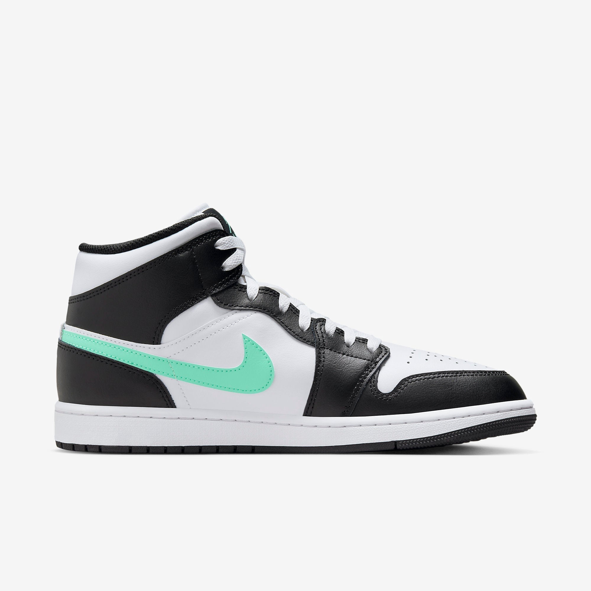Nike Air Jordan 1 Mid High Top Mens Sneaker Size 13 White Streetwear Basketball Size 13 - Air Jordan 1 Retro Mid White for sale online | eBay main image 4