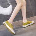 thumbnail image 2 of nsendm Chaussures pour Femmes, Talons Compensés d'Été, Mode Décontractée, Sport, Course, Semelle Épaisse, Jaune 8, 2 of 4