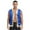 Royal Blue, variant on Aiihoo Adult Toad Vest Metallic Trim Open Front Waistcoat Arabian Prince Vest Outfit Red L