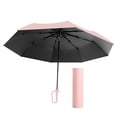 thumbnail image 3 of plegable de hojas, portátil, resistente al viento, con protección solar y hebilla de anillas para actividades al aire libre, viajes a la rosa, 3 of 10