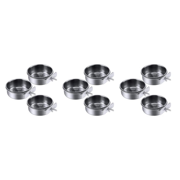 Comedero para pájaros Methold 3 piezas Acero inoxidable